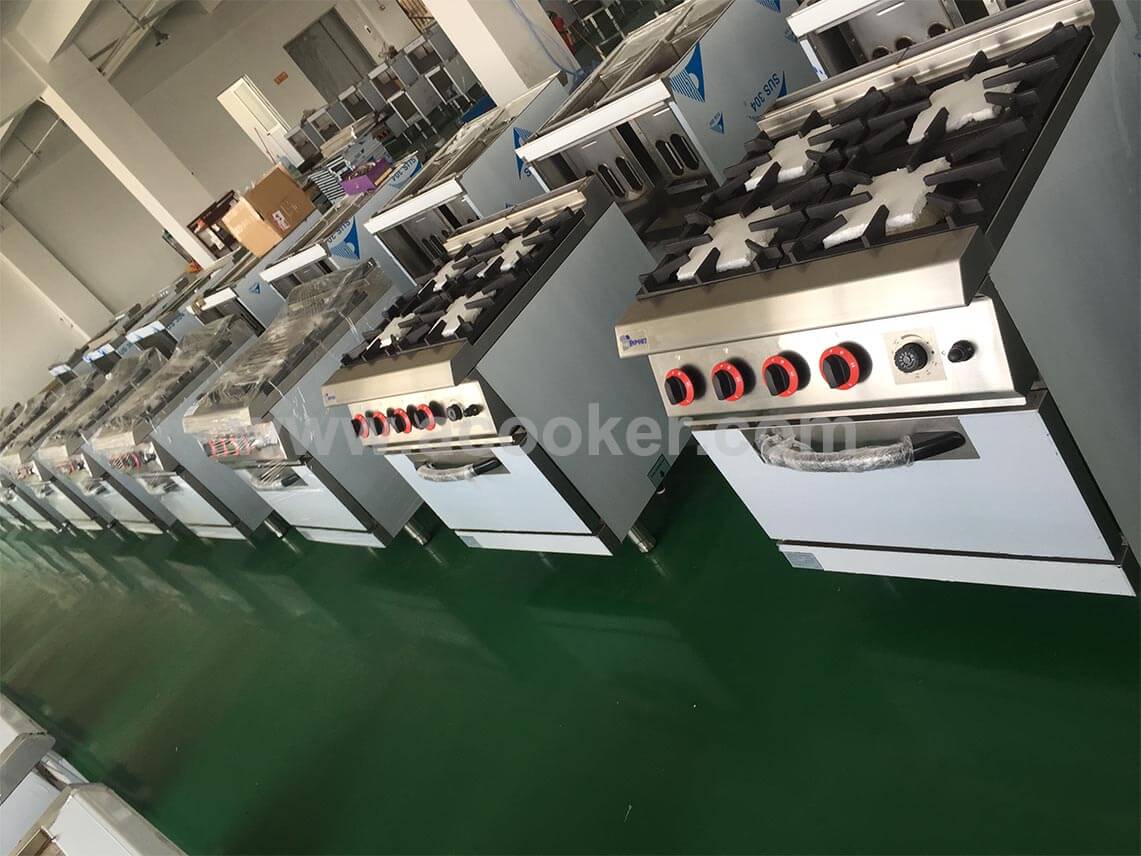 Cook Stove With Gas Oven Restaurant Gas Cooking Equipment