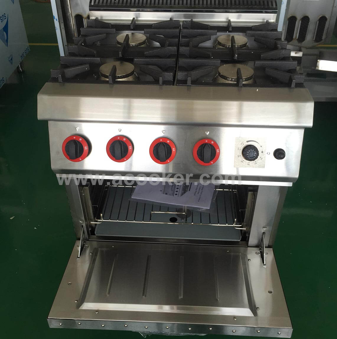 Cook Stove With Gas Oven Restaurant Gas Cooking Equipment 3