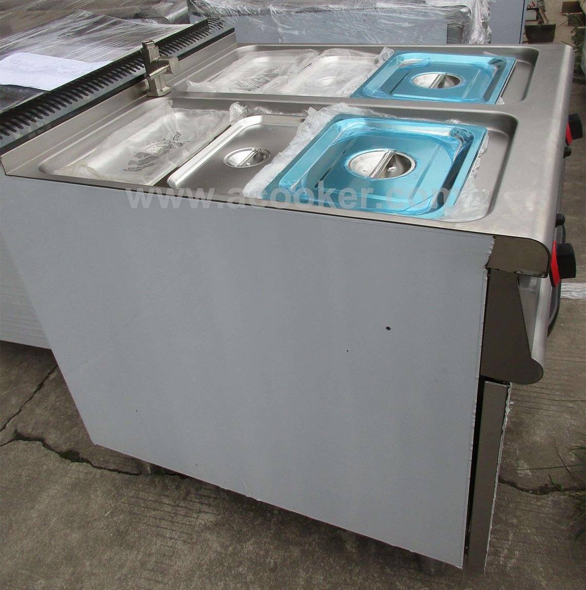 Gas Bain Marie Gas Food Warmer Restaurant Food Warmer