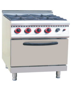 Hotel Four Burners Cook Stove With Gas Oven(700 Series)