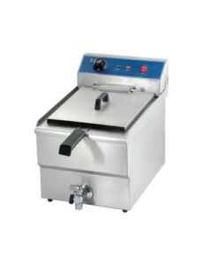 Single Tank Electric Fryer with Tap 13Liters