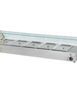Electric Counter Top Bain Marie With Glass