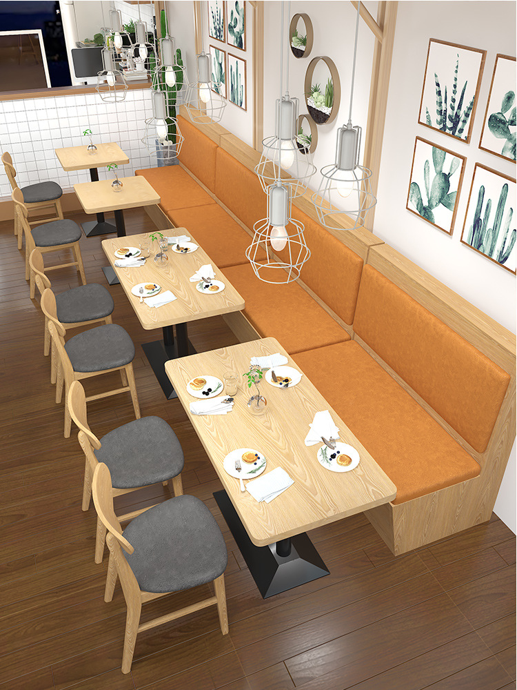 Custom Banquette Double Booths, Restaurant Tables, Restaurant