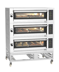 Electric Oven China Bakery Equipment Factory Baking Oven Prices,Three Layers,Six Trays,380V/50Hz,20.4Kw,Digital Control,CE