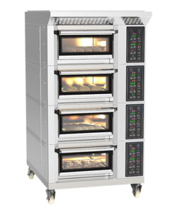 Commercial Bakers Oven Electric Baking Equipment Artisanal Bread Oven,4 Layers,4 Trays,380V/50Hz,2.8Kwx4,Digital Control,CE
