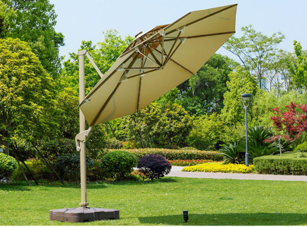 3x4m Square Restaurant Outdoor Sunshade Patio Umbrella