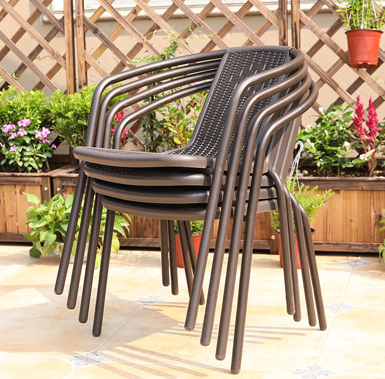 Commercial Patio Cast Aluminium Outdoor Barbecue Table and Chair