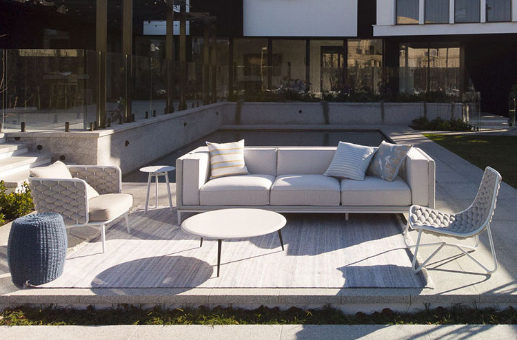 Outdoor Garden Furniture Hotel Rainproof Patio Villa Leisure Sofa 