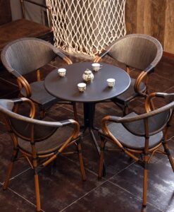 Outdoor Rattan Chair Cafe Milk Tea Shop Garden Chair And Table