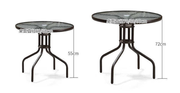 Patio Outdoor Table And Chair Simple Metal Table And Chair