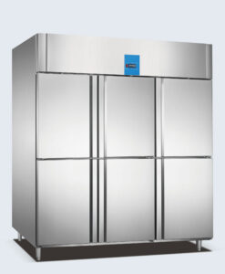 Stainless Steel Deep Freezer Double Door Upright Freezer Big Freezer