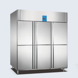 Stainless Steel Deep Freezer Double Door Upright Freezer Big Freezer