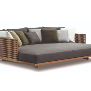 Villa Furniture Hotel Luxurious Patio Teak Wood Sofa