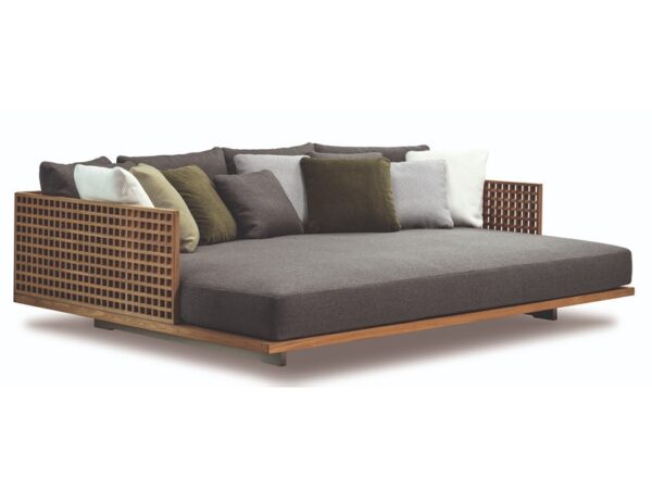 Villa Furniture Hotel Luxurious Patio Teak Wood Sofa