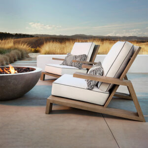 Hotel Outdoor Sofa Restaurant Patio Villa Teak Wood Furniture