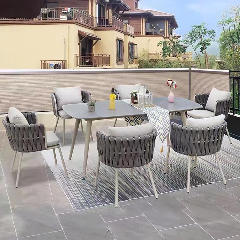 Luxury Balcony Table And Chair Hotel Outdoor Furniture