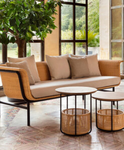 Outdoor Furniture China Rattan Sofa Villa Courtyard Table And Chair