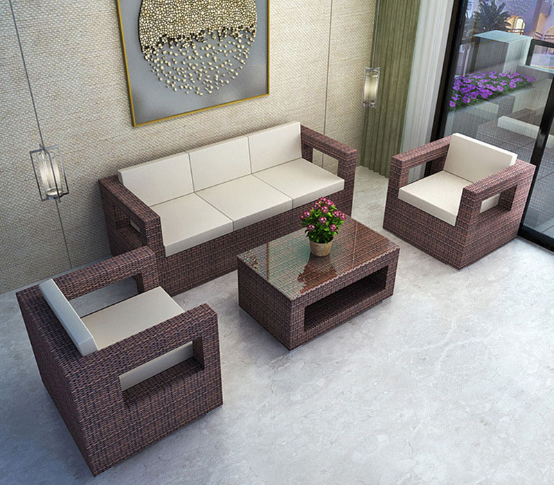 Rattan Furniture China Pool Sofa Courtyard Beach Table And Chair