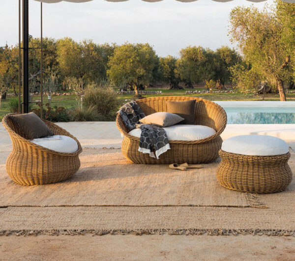 Rattan Home Sofa Villa Outdoor Courtyard Furniture Table And Chair