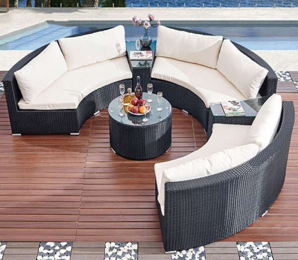 Rattan Sofa China Villa Outdoor Courtyard Furniture Table And Chair