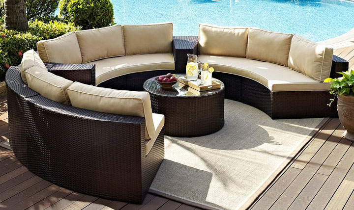 Rattan Sofa China Villa Outdoor Courtyard Furniture Table And Chair