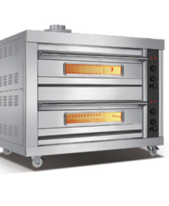 Commercial oven gas bread bakery equipment cake baking oven,suitable for small bakeries,restaurant,cafe,and home kitchen,2 layer 2 trays,220V,mechanical control,Low price