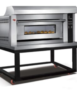 Gas Oven Factory commercial bakery pastry baking equipment,1 deck 2 trays,digital control,heavy duty,with stand