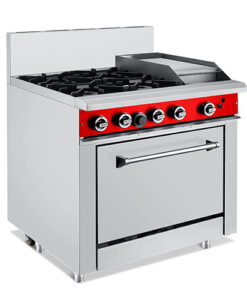 gas range with griddle