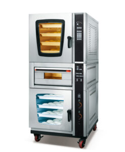 Bread bakery equipment baguette loaf croissant donut baking Oven,5 trays convection oven +1 deck 1 tray electric oven+4 trays proofer combined