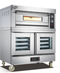 Cake bakery equipment small pastry oven industrial oven price,electric 1 deck 2 trays oven+5 decks 10 trays proofer combined,9.4Kw