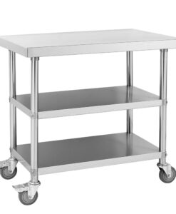 Resort Work Table Stainless Steel Cafe Kitchen Work Bench 1800x700mm