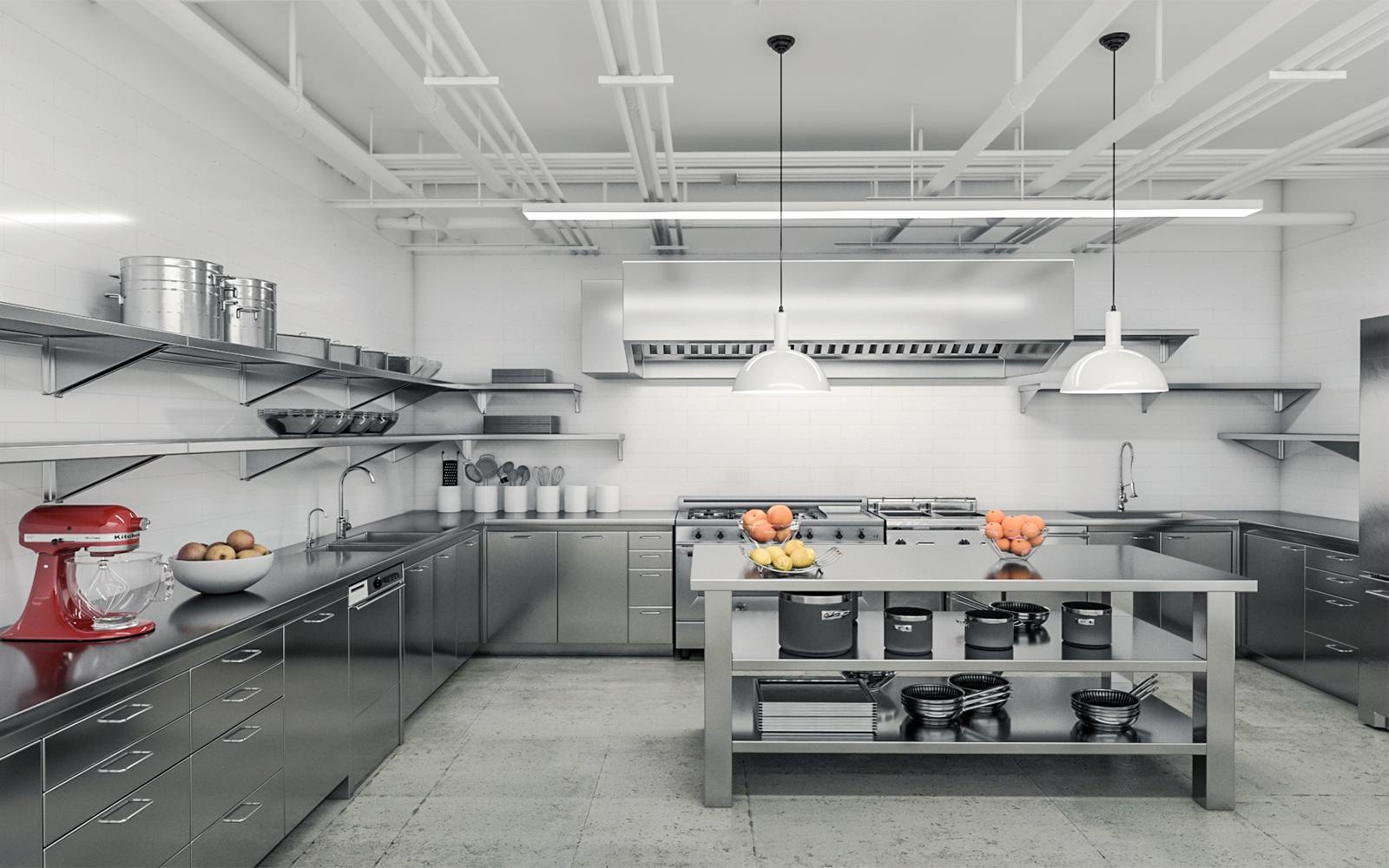 Hotel kitchen layout | Restaurant commercial kitchen design idea