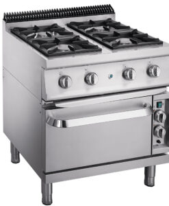 Hotel kitchen range with 4 burner&electric oven high-end 900 series