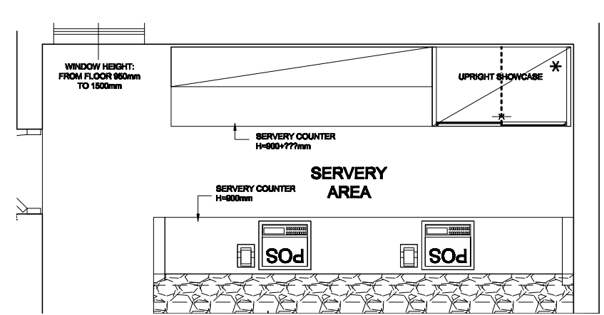 servery area-Catering kitchen design Restaurant commercial kitchen layout3