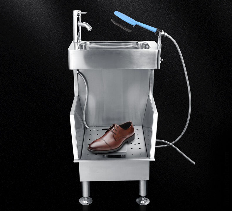 Boot washing station hotel shoe cleaning basin boot washer table