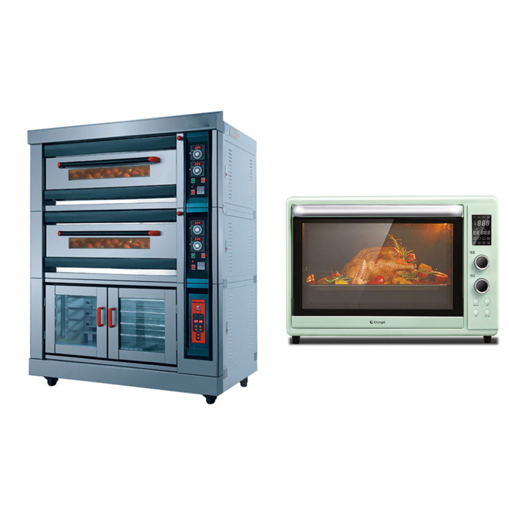 What is the difference between commercial oven and home oven